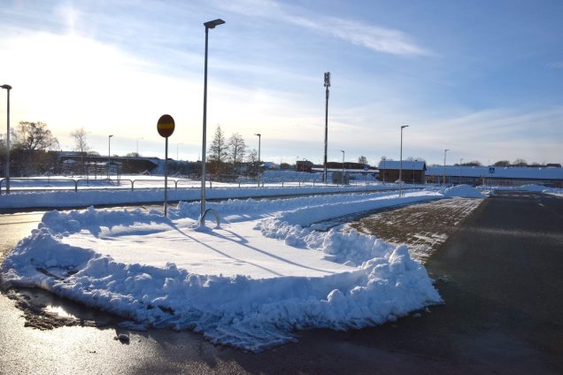 Den nya parkeringen har plats för 550 bilar.
Foto: Jenni Dahlgren